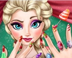 Elsa's Christmas Manicure 