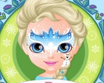 Baby Barbie Frozen Face Painting