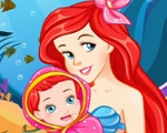 Pregnant Ariel Gives Birth 