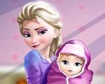 Elsa and the Newborn Baby