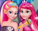 Elsa and Anna In Rock N Royals 